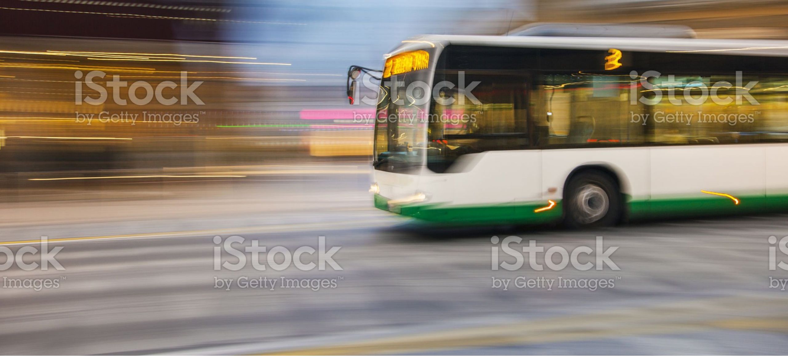 Speeding bus